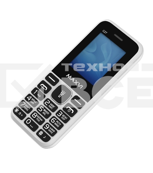 Мобильный телефон Maxvi C27 белый