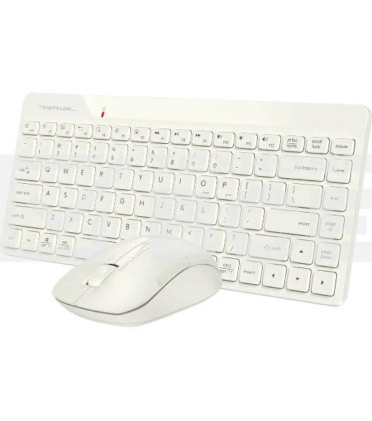Клавиатура + мышь A4Tech Fstyler FG2200 Air2 клав:бежевый мышь:бежевый USB беспроводная slim