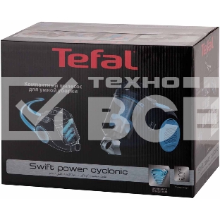 Пылесос Tefal TW2971EA синий, 200/750 Вт, уборка сухая, пылесборник контейнер 1.2 л