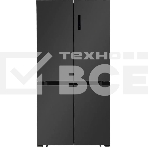 Холодильник LEX LCD505MgID серый трехкамерный 321/144л морозилка снизу, No Frost, Side by Side, фото 1
