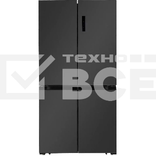 Холодильник LEX LCD505MgID серый трехкамерный 321/144л морозилка снизу, No Frost, Side by Side