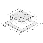Индукционная варочная поверхность Krona MAGIER 60 BL 4BTK, фото2