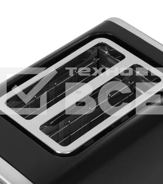 Тостер BQ T4002, 850 Вт, 7 степеней поджаривания, стальной/черный