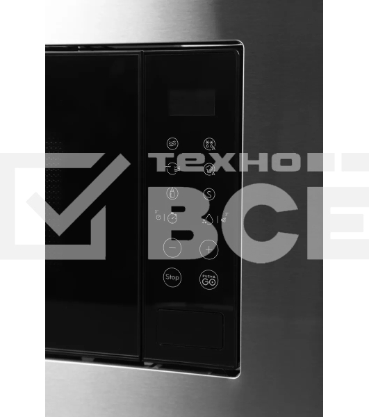 Микроволновая печь встраиваемая Indesit MWI 120 GX нержавеющая сталь, 20 л, 800 Вт, переключатели - сенсор