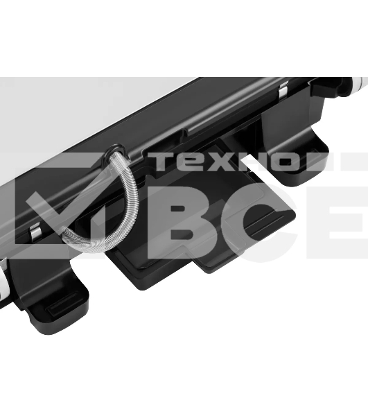 Электрогриль Hyundai HYG-4046 2200Вт черный/серебристый