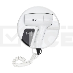 Фен для волос настенный Puff 1202B, белый, с доп. розеткой, фото 1