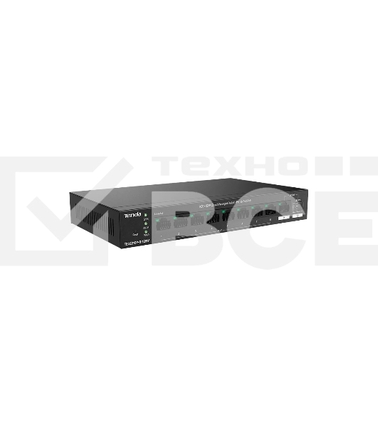 Коммутатор управляемый PoE Tenda TEG2210P-8-120W, 10 портов, 9x1 Гбит/с, SFP 1x1 Гбит/с, PoE 8x30Вт (до 110 Вт)