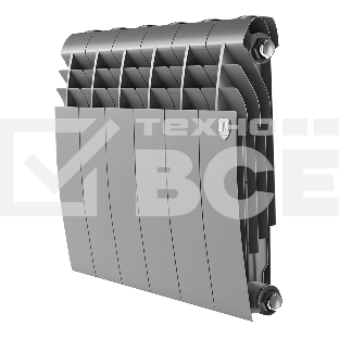 Радиатор биметаллический Royal Thermo BILINER B 350 Серебристый - 6 секц.