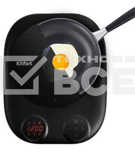 Плита настольная индукционная Kitfort КТ-145 черный стеклокерамика (настольная)