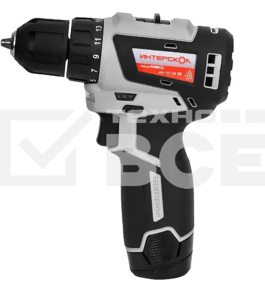 Дрель-шуруповерт аккумуляторная ИНТЕРСКОЛ 757.3.2.40