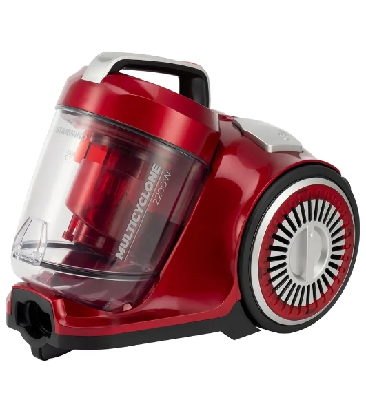 Пылесос Starwind SCV2286 красный/серый, 350/2200 Вт, уборка сухая, пылесборник контейнер 3.5 л
