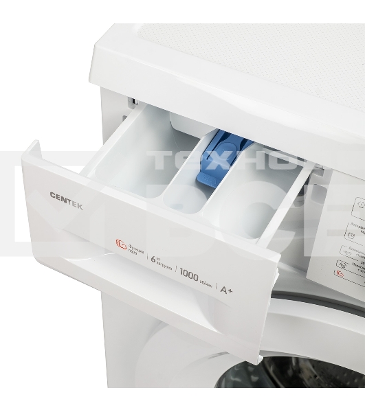 Стиральная машина Centek CT-1901 белый, загрузка фронтальная 6 кг, 1000 об/мин., класс: А+