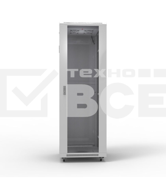 Шкаф серверный NTSS Премиум NTSS-R47U60100GS, напольный 47U 600x1000мм пер.дв.стекл металл 900кг серый 2210мм IP20