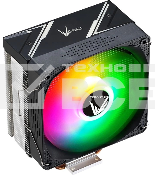 Кулер Aerocool / Formula Ice Burg Plus ARPW 4P ARGB черный 120мм алюминий+медь 34db 4-pin 200W 158мм