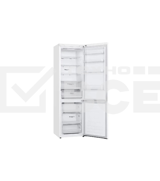 Холодильник LG GC-B509MQWM белый двухкамерный 277/107л морозилка снизу