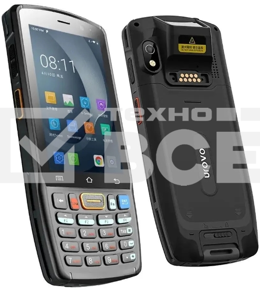 Терминал сбора данных Urovo DT40 (DT40-BUNDLE.DMSTD+MARK_12M) Urovo SE2030, 3/32 ГБ, Android 9, Wi-Fi, Bluetooth, USB Type-C, 4 