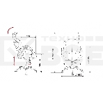 Кресло руководителя Бюрократ T-9904NSL черный, кожа, с подголов. крестовина металл хром, фото8
