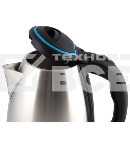 Чайник электрический Матрена MA-001 1,8 л, сталь,цвет крышки голубой (005456)