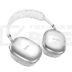 Беспроводные/проводные наушники Hoco W55 серебристый, накладные, Bluetooth + проводной, фото2