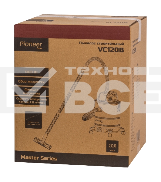 Пылесос строительный Pioneer VC120B