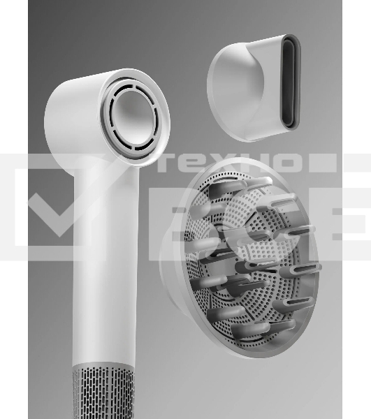 Фен для волос с BLDC мотором, Tuvio HD14EI01, белый