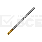 Сверло спиральное по металлу Denzel 7,5 х 156 мм, Р6М5, Golden Tip, удлиненное, фото 1