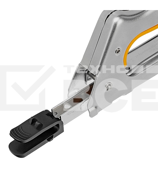 Степлер металлический Denzel скобы в комплекте, 2К рукоятка, тип 53, 6-10 мм