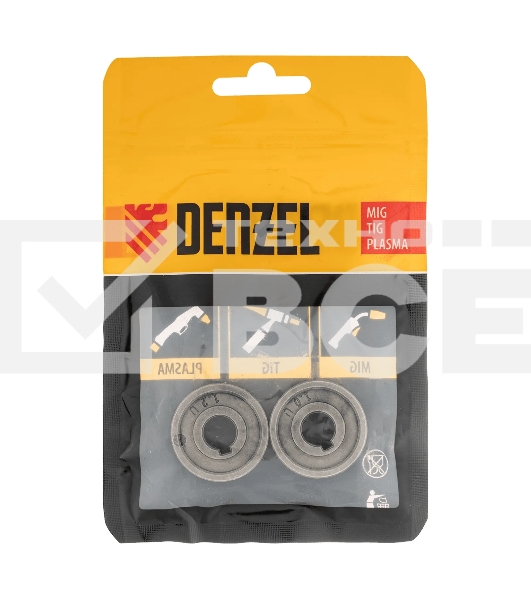 Подающий ролик Denzel U профиль под алюминиевую проволоку 1,0-1,2 мм, 2 шт