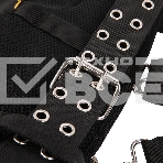 Пояс монтажника усиленный Denzel с лямками, сумки поясные, держатель для молотка, фото4