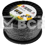 Леска для триммера Denzel двухкомпонентная витой квадрат, 2,7мм х 196м, на DIN катушке EXTRA CORD, фото 1