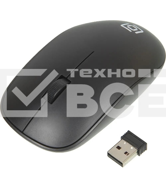 Комплект клавиатура+мышь Oklick 230M беспроводной, USB, 1000 DPI, чёрный