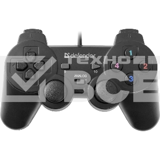 Геймпад Defender Omega USB, Проводной геймпад, 12 кнопок, 2 стика