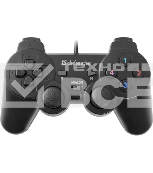 Геймпад Defender Omega USB, Проводной геймпад, 12 кнопок, 2 стика