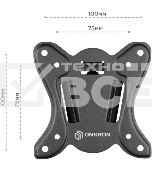 Кронштейн для телевизора ONKRON NN31 10'-32' фиксированный, черный