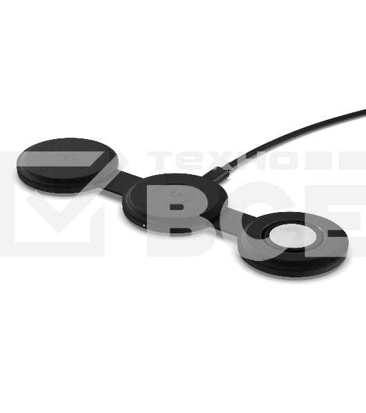 Переносное зарядное устройство Satechi Qi2 OntheGo 3-in-1 Wireless Charger, черный