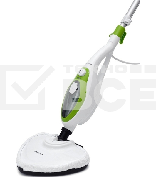 Швабра паровая Kitfort KT-1004-2 1500Вт зеленый/белый
