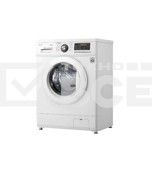 Стиральная машина LG F1296NDS0 белый, загрузка фронтальная 6 кг, 1200 об/мин., класс: А