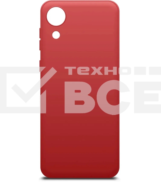 Чехол (клип-кейс) BoraSCO Microfiber Case для Samsung Galaxy A03 Core красный