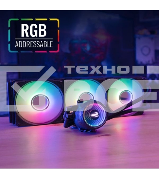 Система водяного охлаждения AeroCool/Formula Mirage L360 белый, 120 мм, алюминий/медь, 1800 об/мин, 26.8 дБ, 4 pin, 550 Вт, 27 мм