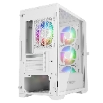 Компьютерный корпус Powercase Alisio Micro X4W V2, Tempered Glass, 4х 120мм ARGB fans, ARGB HUB, белый, mATX (CAMCXW-A4), фото5