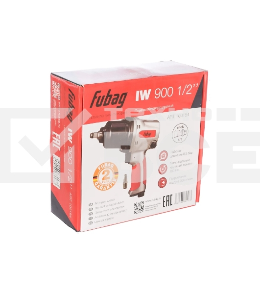 Гайковерт пневматический FUBAG IW 900100194 ударный 1/2'' 360л/м 880нм 6.3бар 1/2''