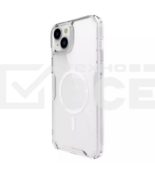 Чехол Nature TPU Pro Magnetic Case, белый, (AP IP15)