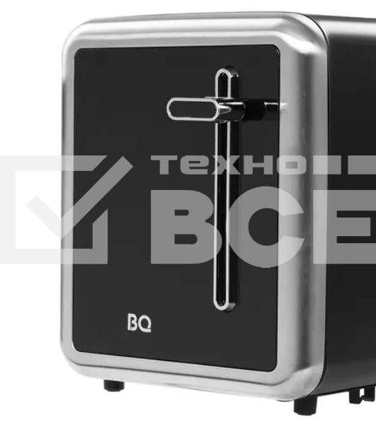 Тостер BQ T4002, 850 Вт, 7 степеней поджаривания, стальной/черный
