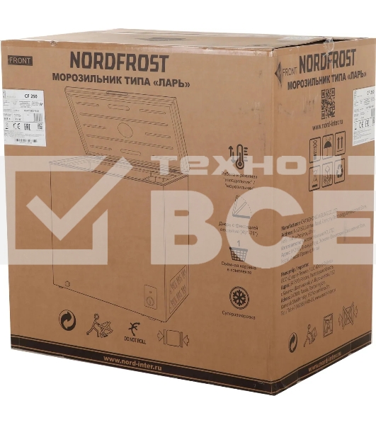 Морозильный ларь Nordfrost CF 250, белый, 215л