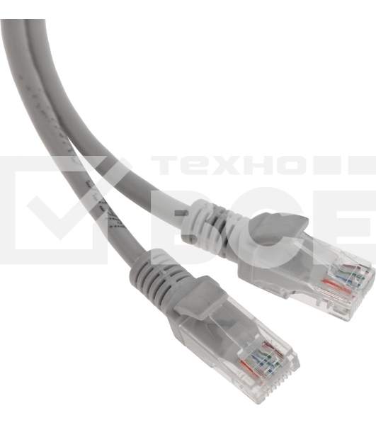 Патч-корд Premier PP12-5M 1000Гбит/с UTP 4 пары cat.5E CCA molded 5м серый RJ-45 (m)-RJ-45 (m)