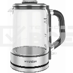 Чайник электрический Hyundai HYK-G5501 1.7 л, 2200 Вт, серебристый/черный, фото 1