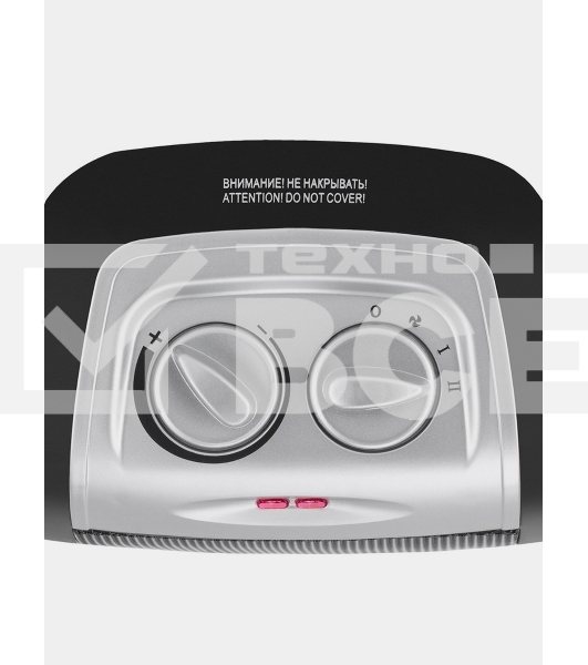 Тепловентилятор Vitek VT-2067 черный/серебристый, 1800 Вт, 15 м2, термостат