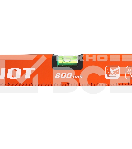 Уровень PATRIOT LRP-800, магнитный, алюминиевый фрезерованный, усиленный, 800мм