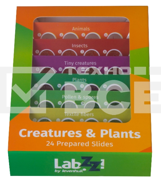 Набор микропрепаратов Levenhuk LABZZ CP24, существа и растения (72870)