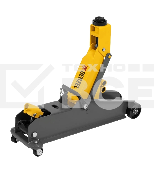 Домкрат гидравлический подкатной с фиксатором Denzel 3 т, 190-532 мм, SUV